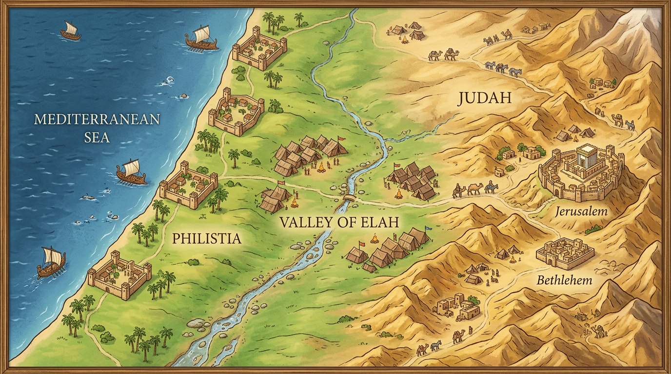 Valley of Elah, Judah