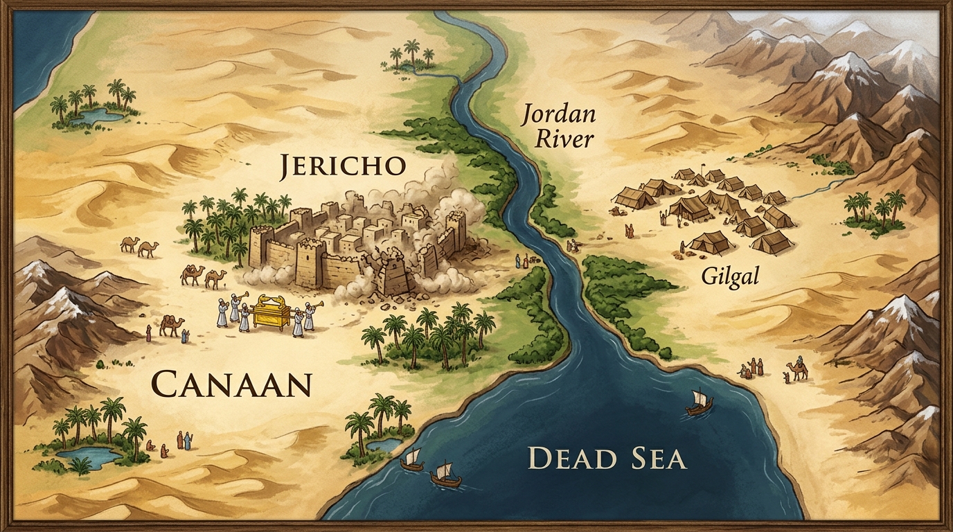 Jericho, by the Jordan River