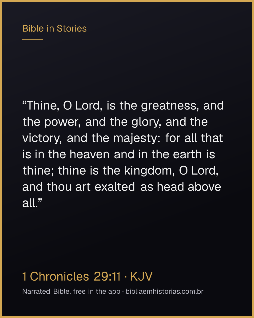Verse image for 1 Chronicles 29:11 to share