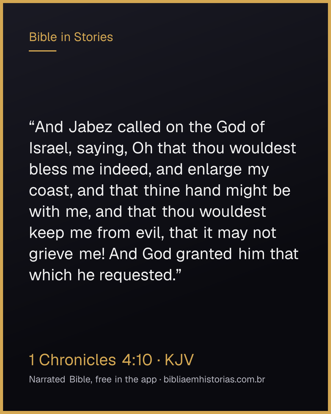 Verse image for 1 Chronicles 4:10 to share