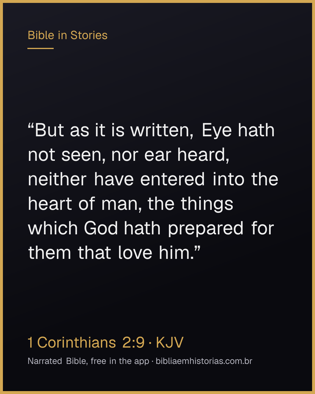 Verse image for 1 Corinthians 2:9 to share