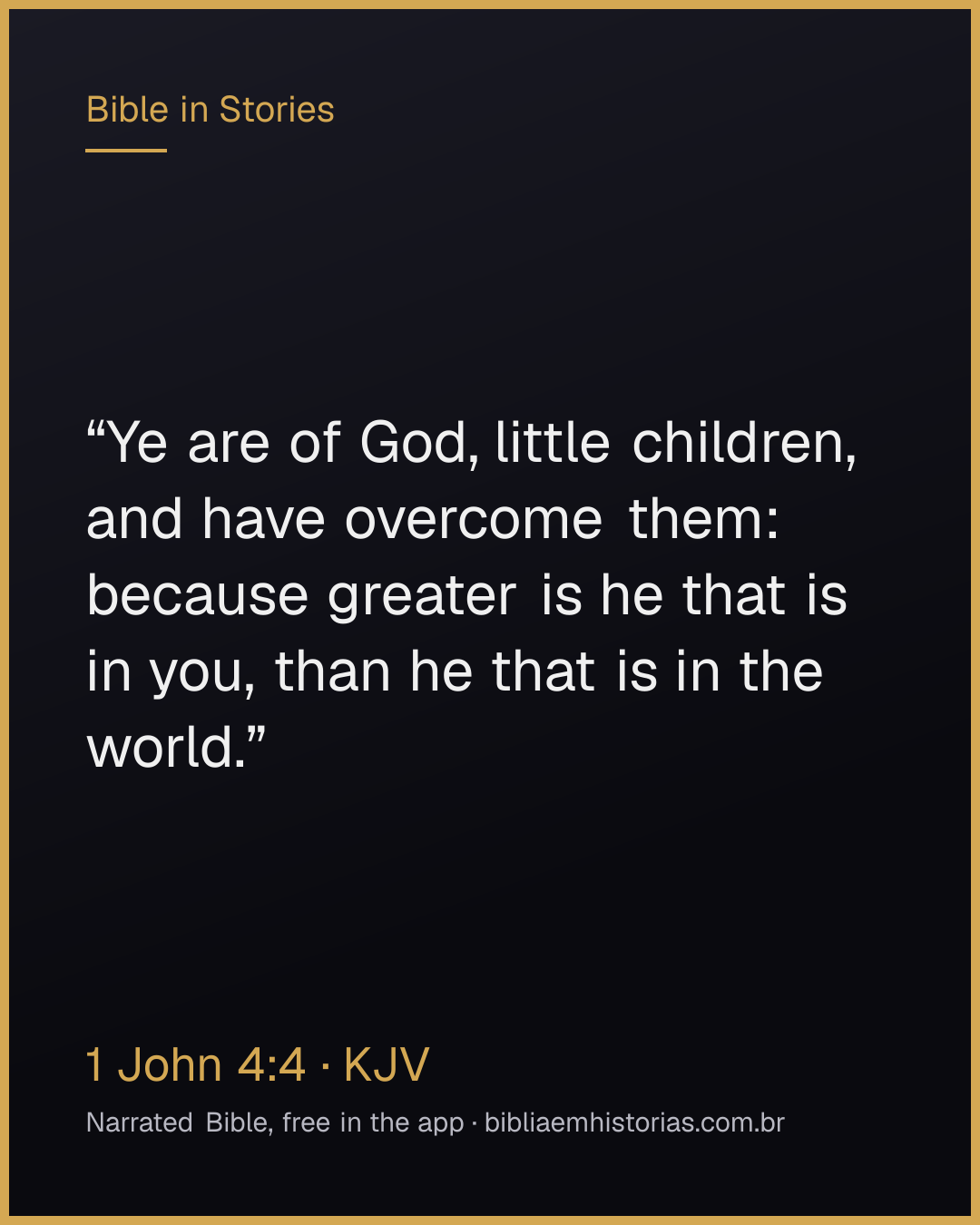 Verse image for 1 John 4:4 to share