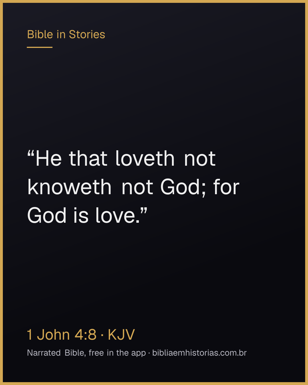 Verse image for 1 John 4:8 to share
