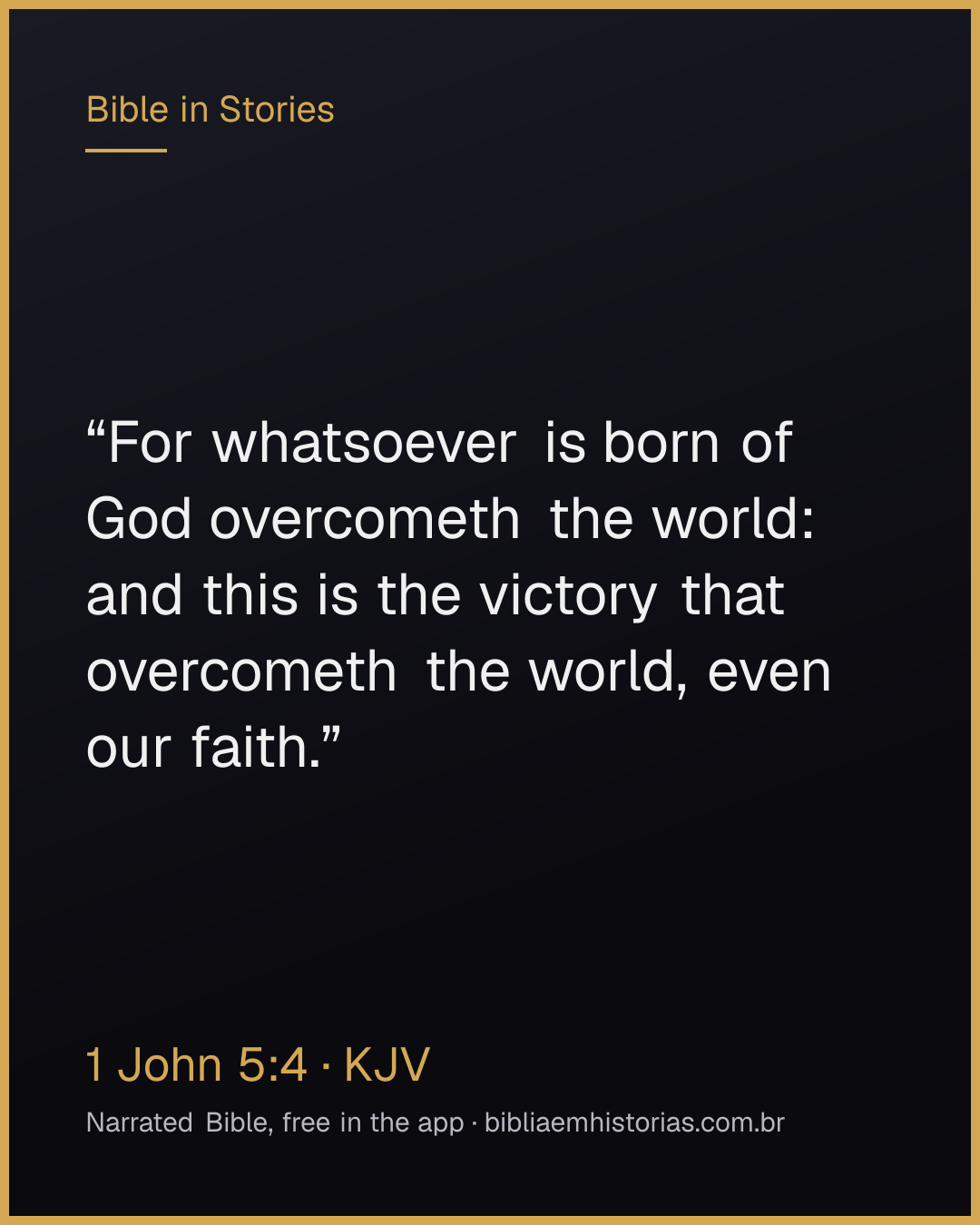 Verse image for 1 John 5:4 to share