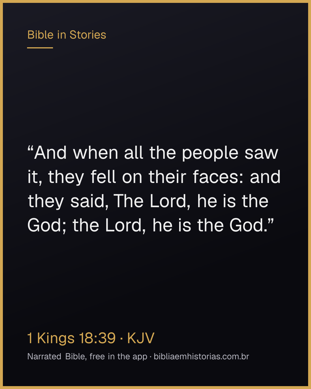 Verse image for 1 Kings 18:39 to share