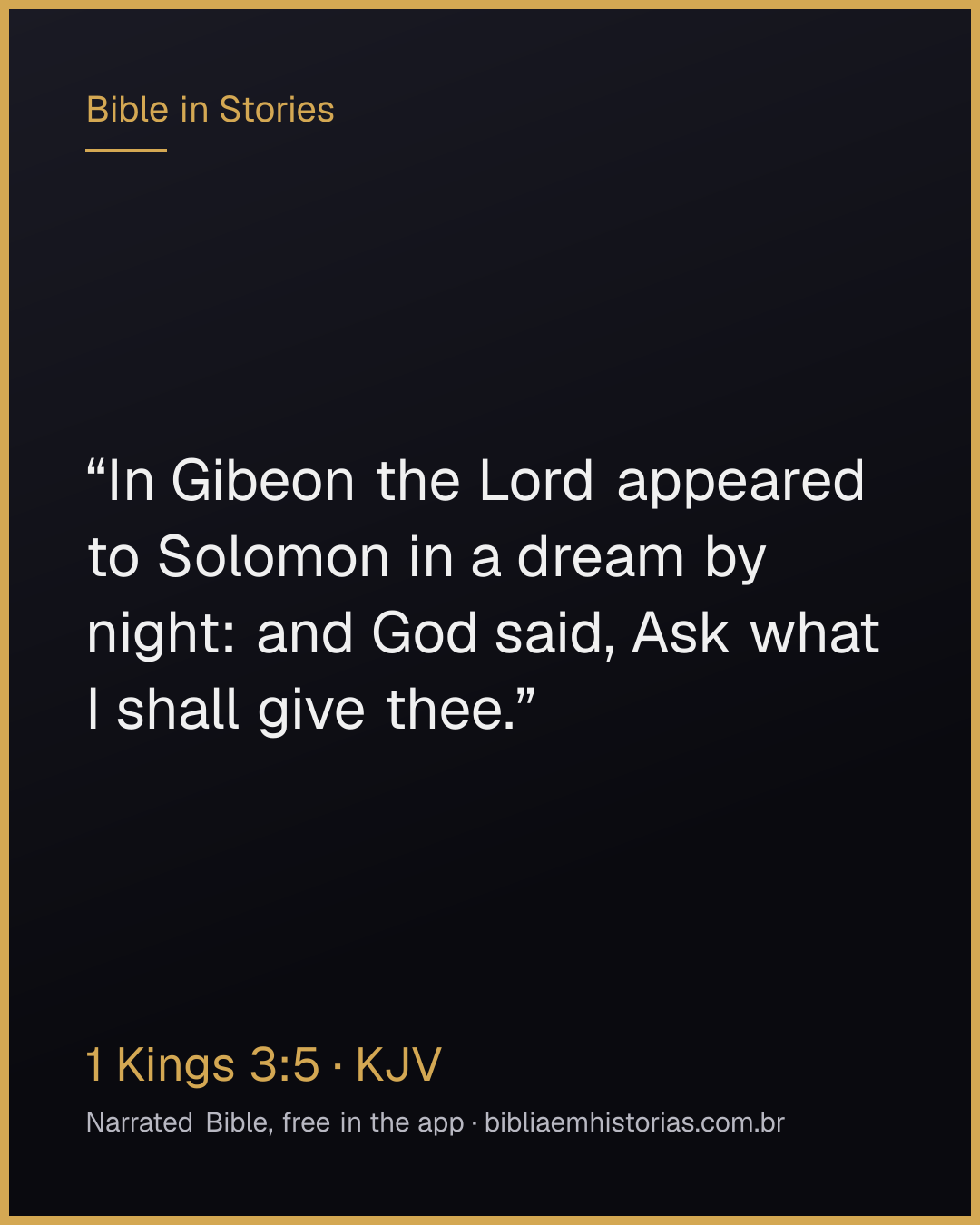 Verse image for 1 Kings 3:5 to share