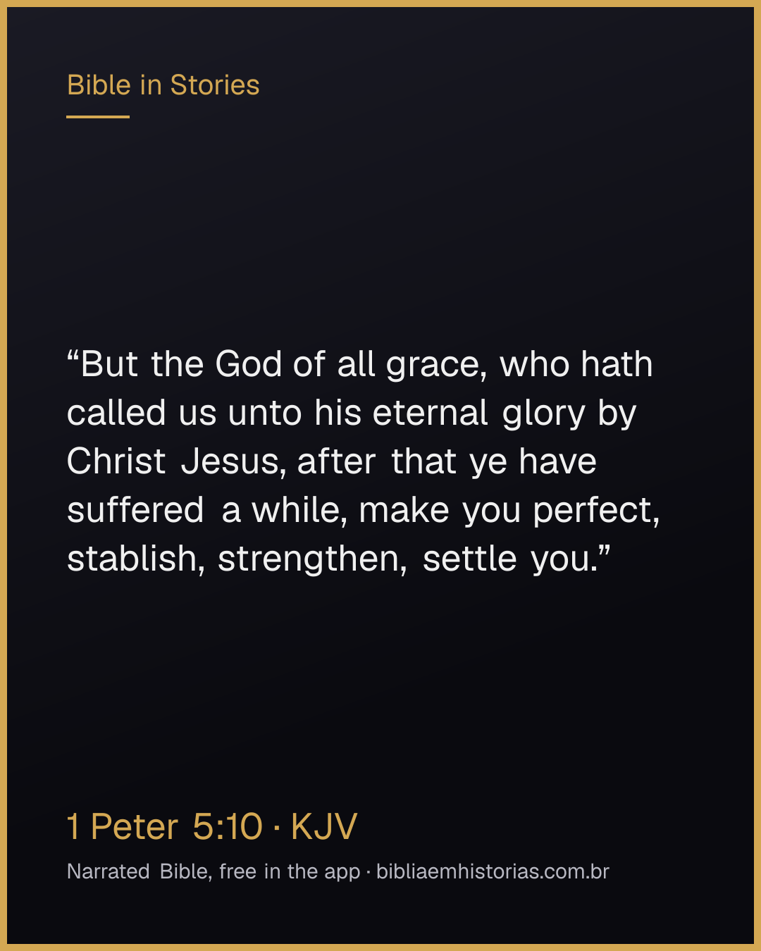 Verse image for 1 Peter 5:10 to share