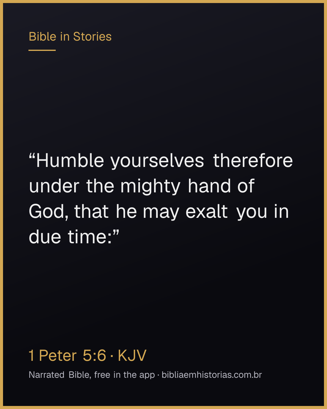 Verse image for 1 Peter 5:6 to share