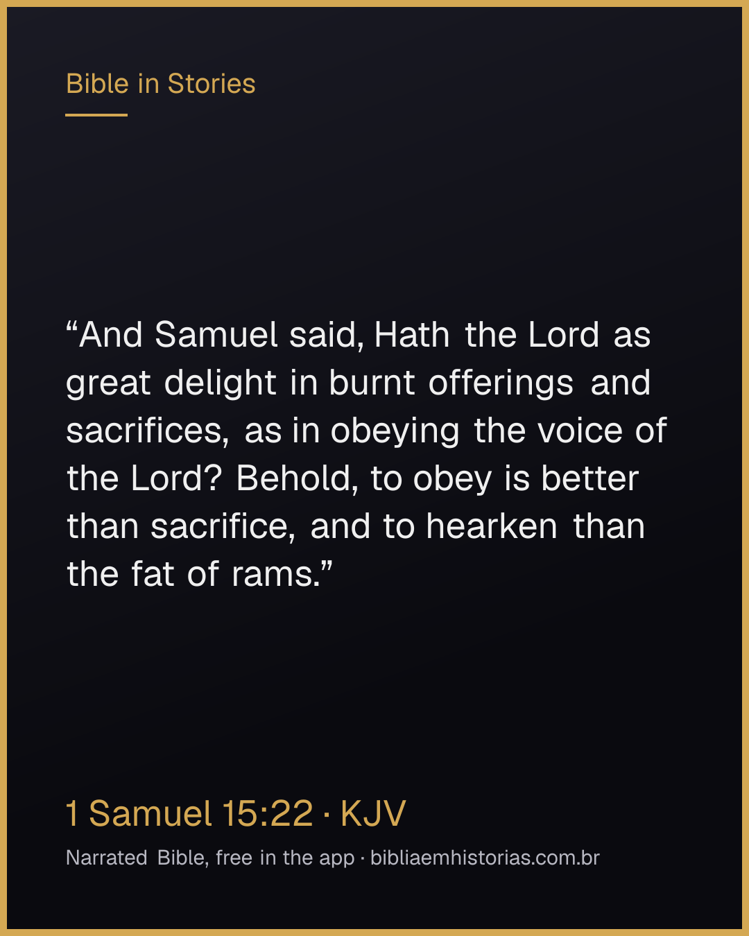 Verse image for 1 Samuel 15:22 to share