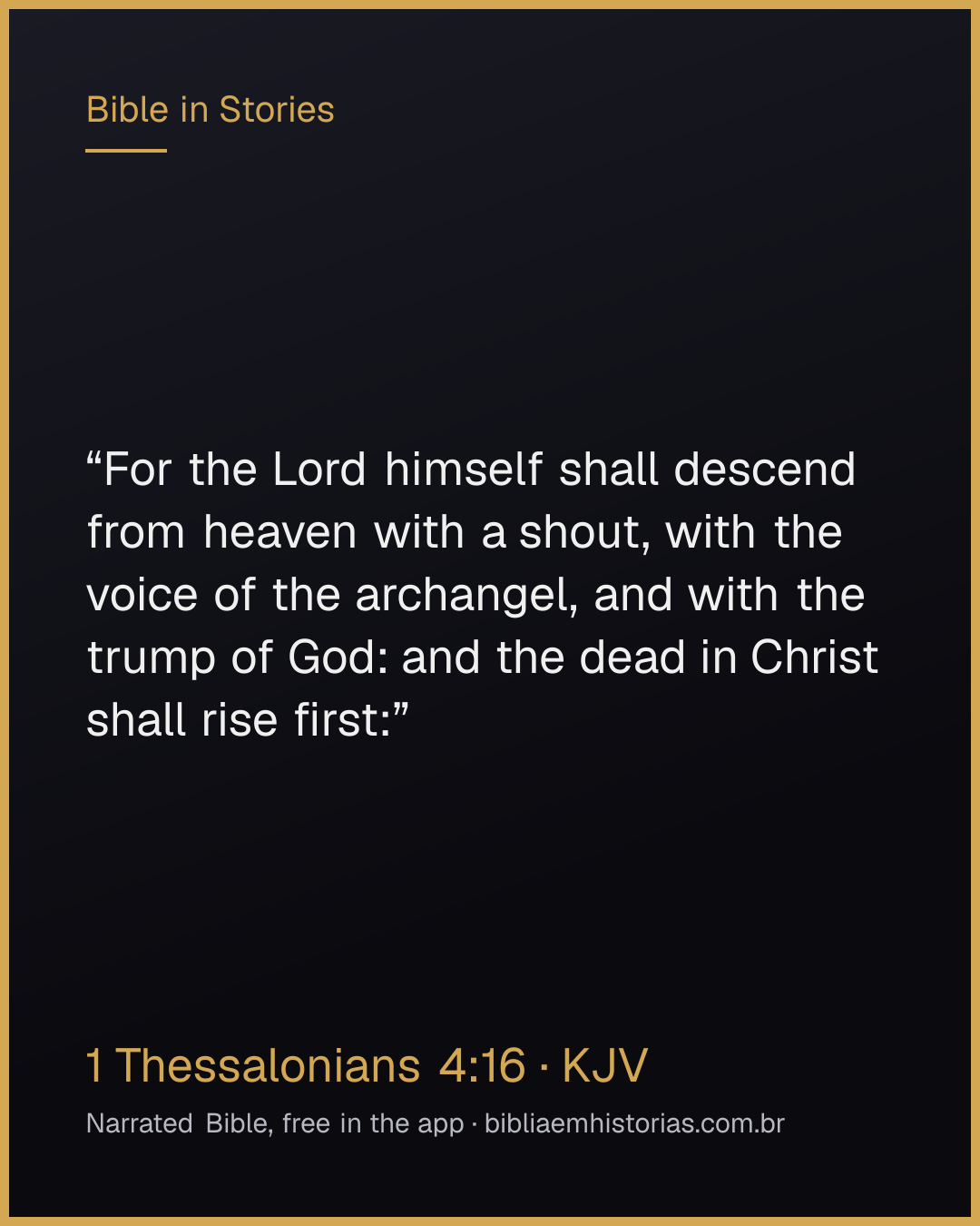 Verse image for 1 Thessalonians 4:16 to share