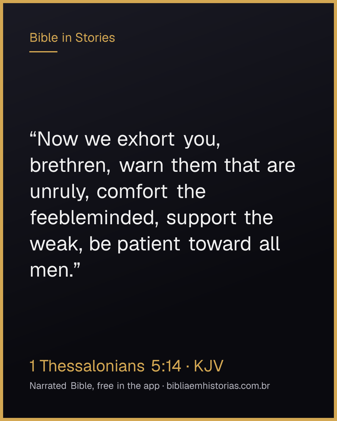 Verse image for 1 Thessalonians 5:14 to share