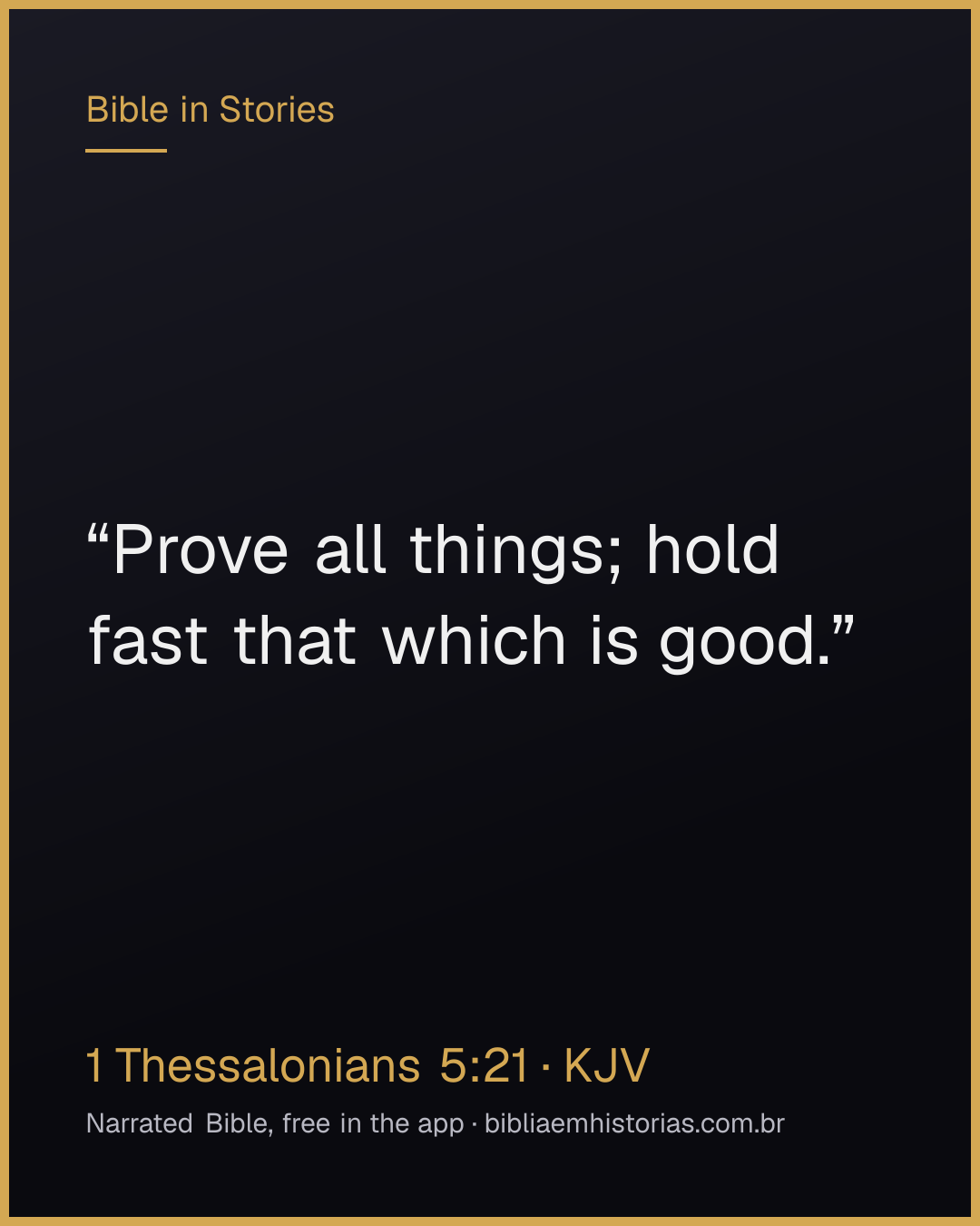 Verse image for 1 Thessalonians 5:21 to share