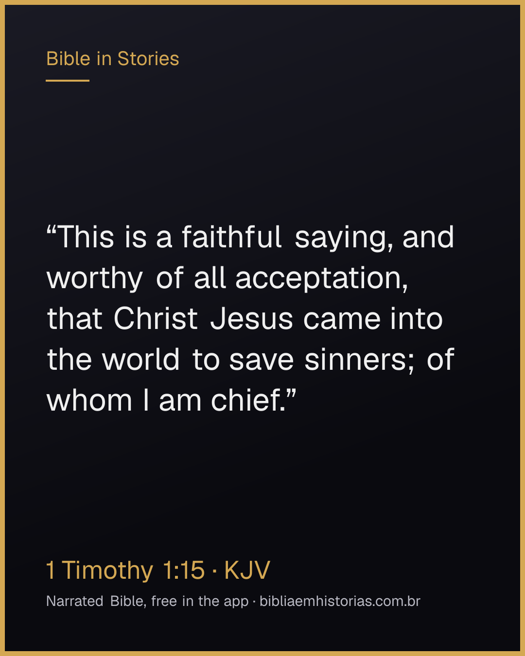 Verse image for 1 Timothy 1:15 to share