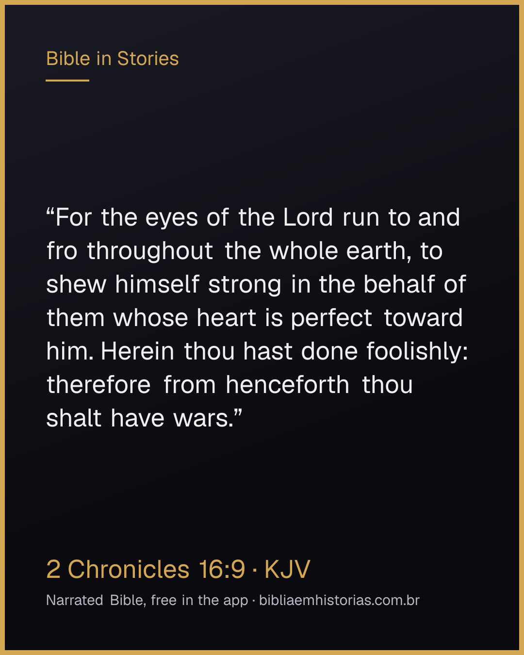 Verse image for 2 Chronicles 16:9 to share