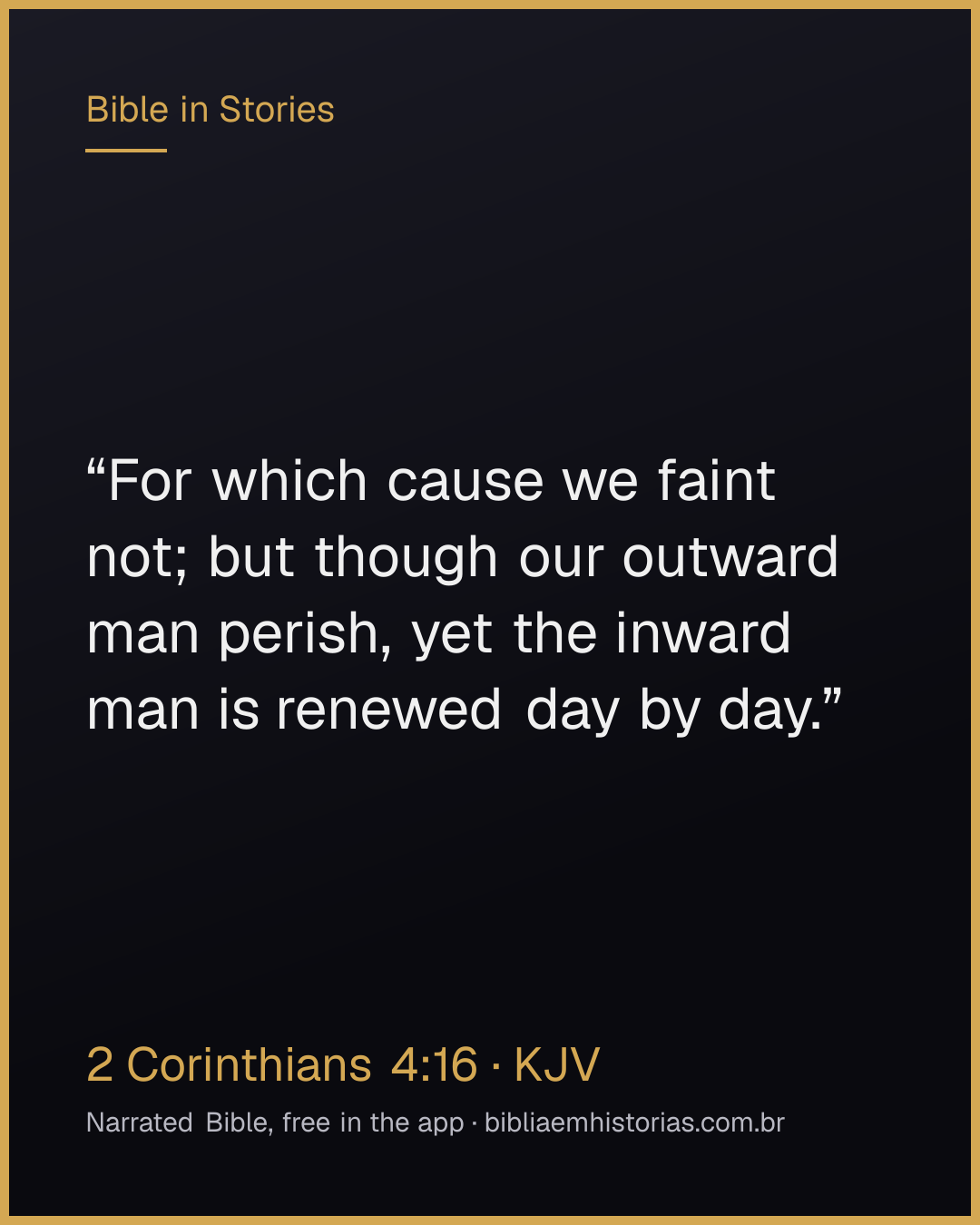 Verse image for 2 Corinthians 4:16 to share
