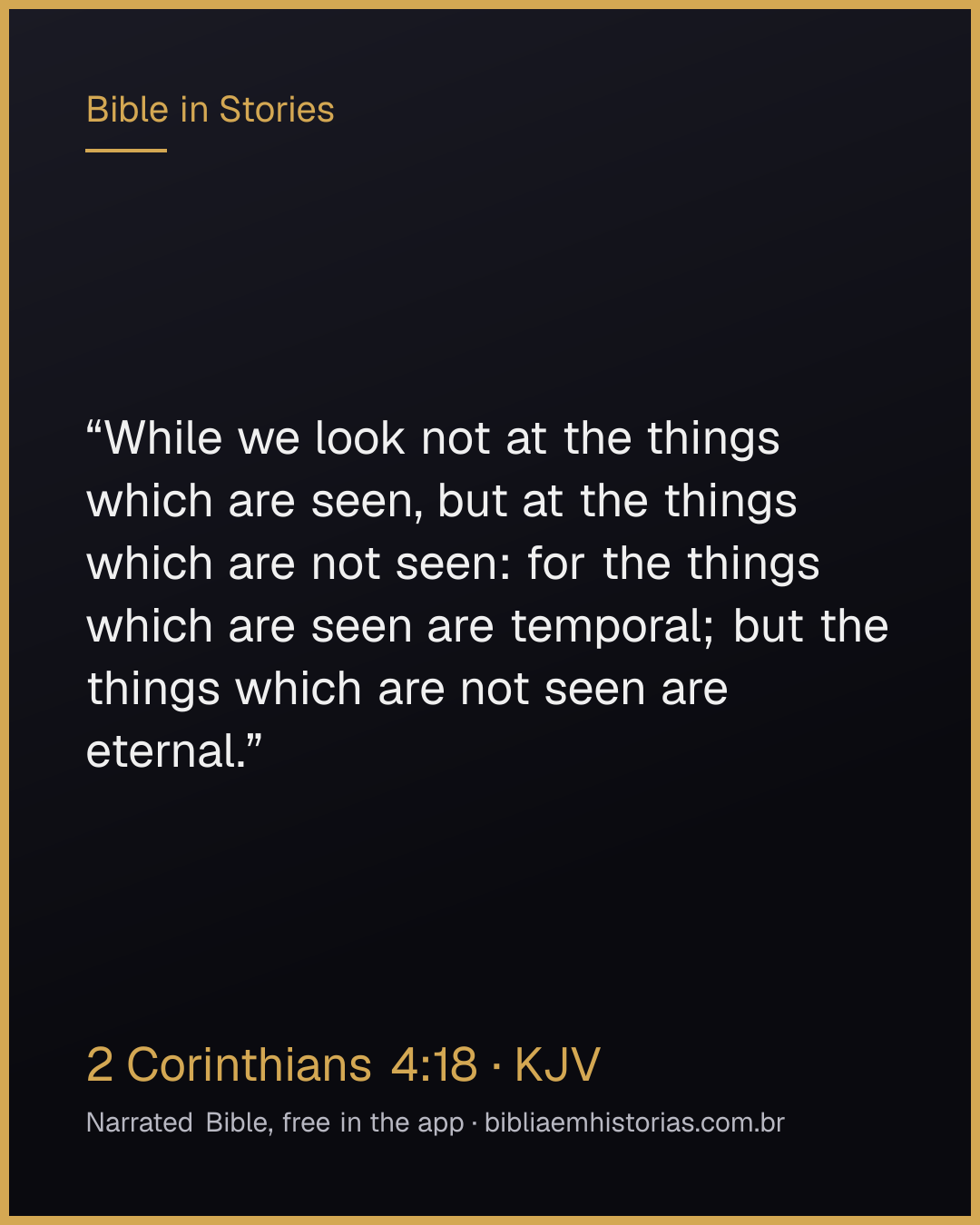 Verse image for 2 Corinthians 4:18 to share