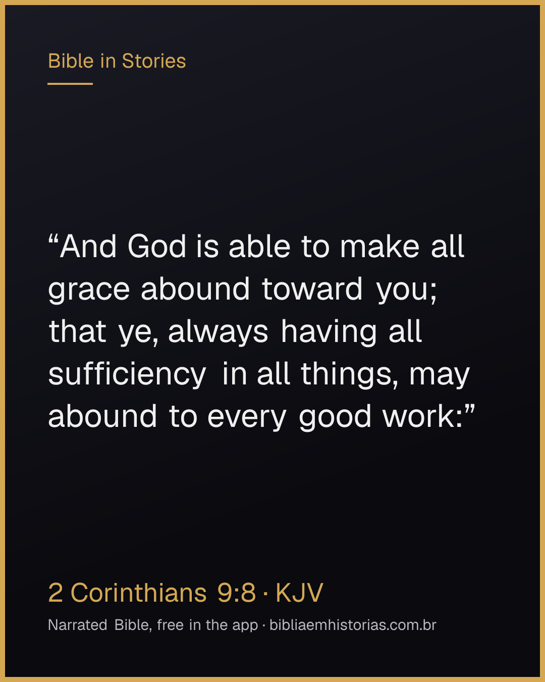 Verse image for 2 Corinthians 9:8 to share