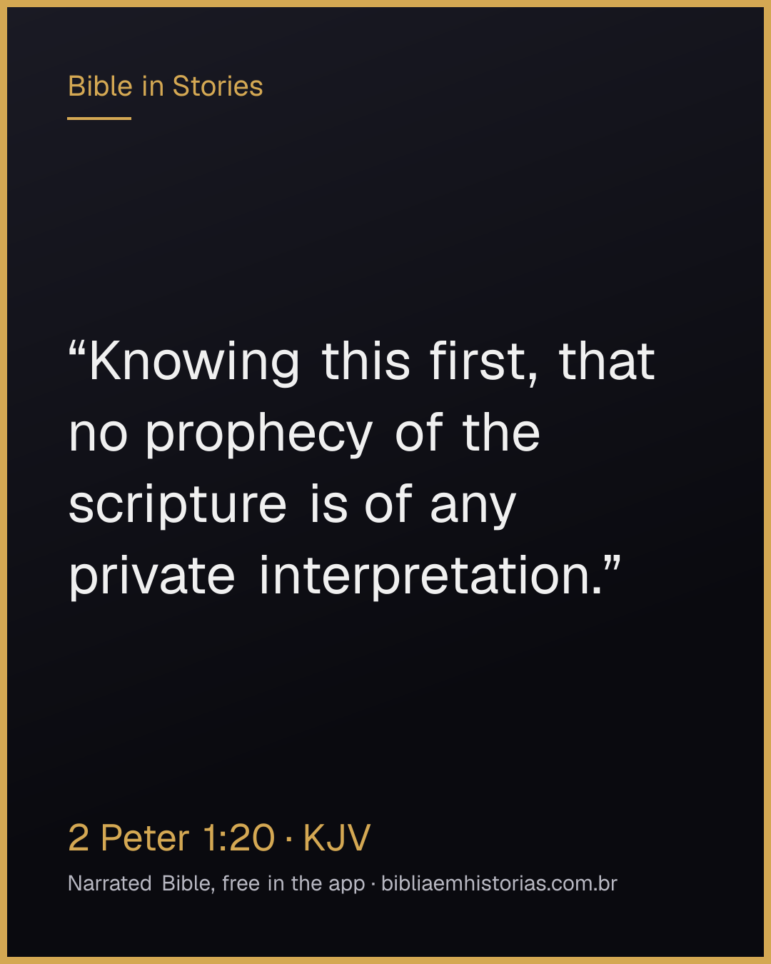 Verse image for 2 Peter 1:20 to share