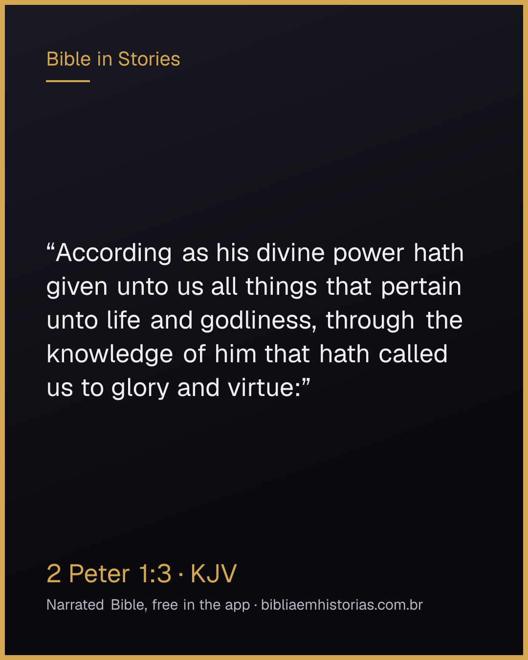 Verse image for 2 Peter 1:3 to share