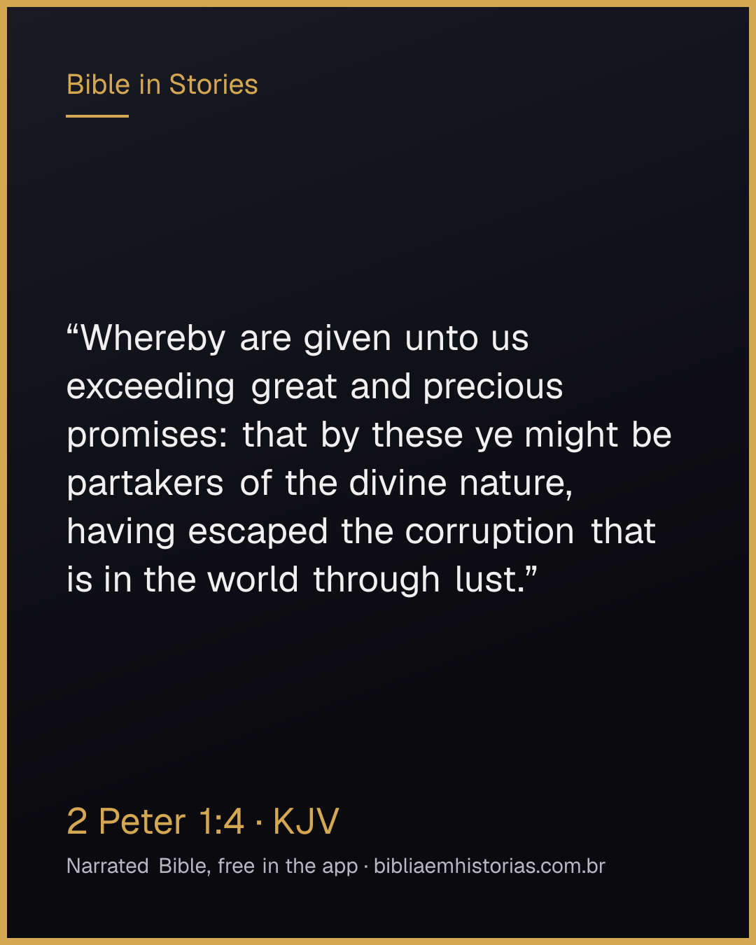 Verse image for 2 Peter 1:4 to share