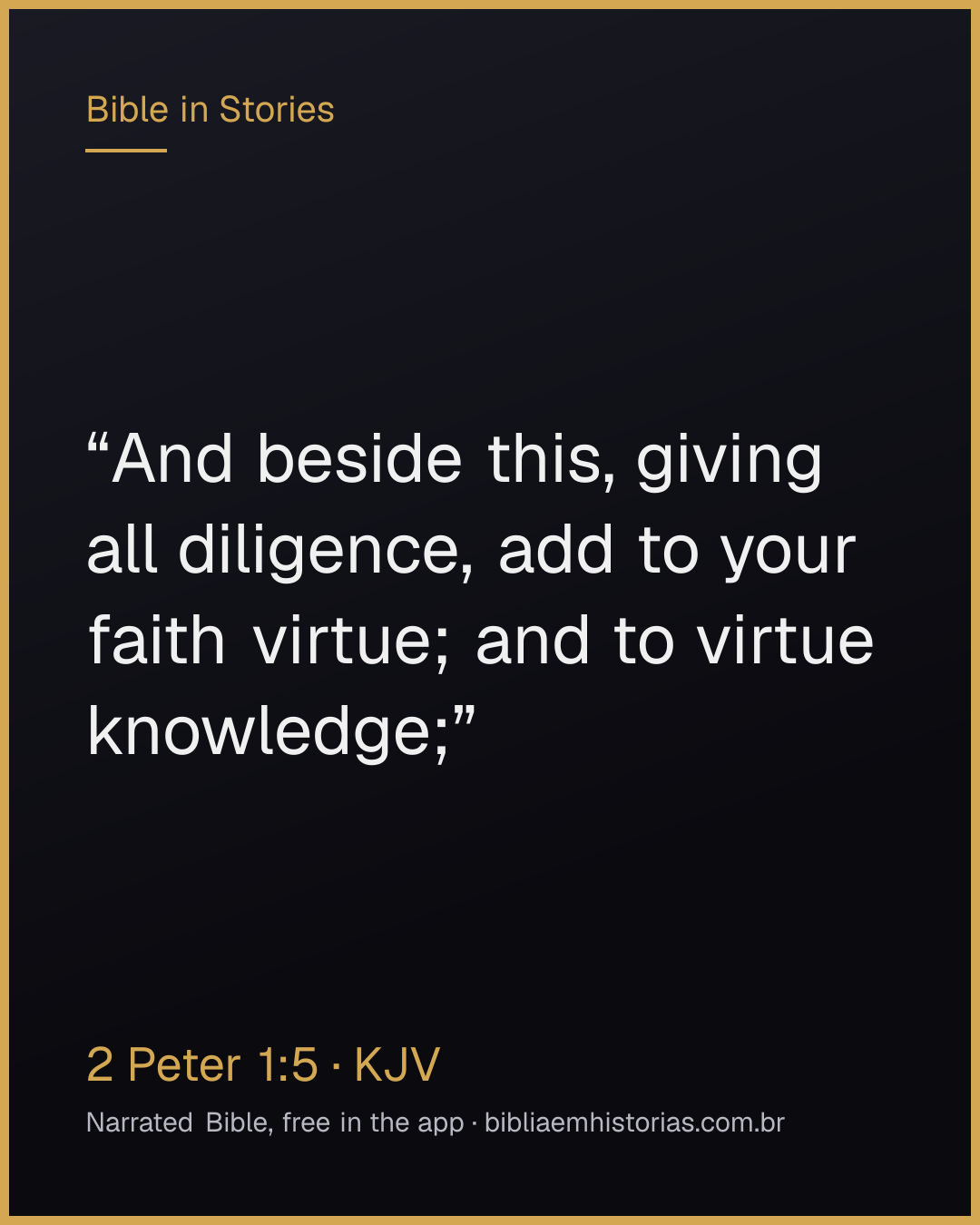 Verse image for 2 Peter 1:5 to share