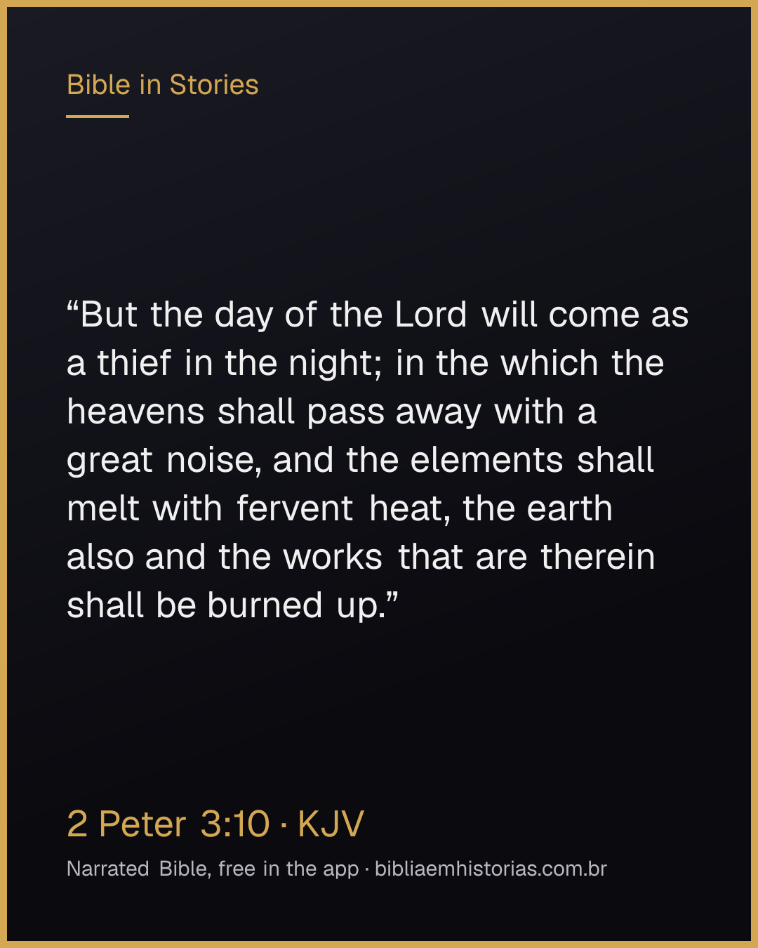 Verse image for 2 Peter 3:10 to share