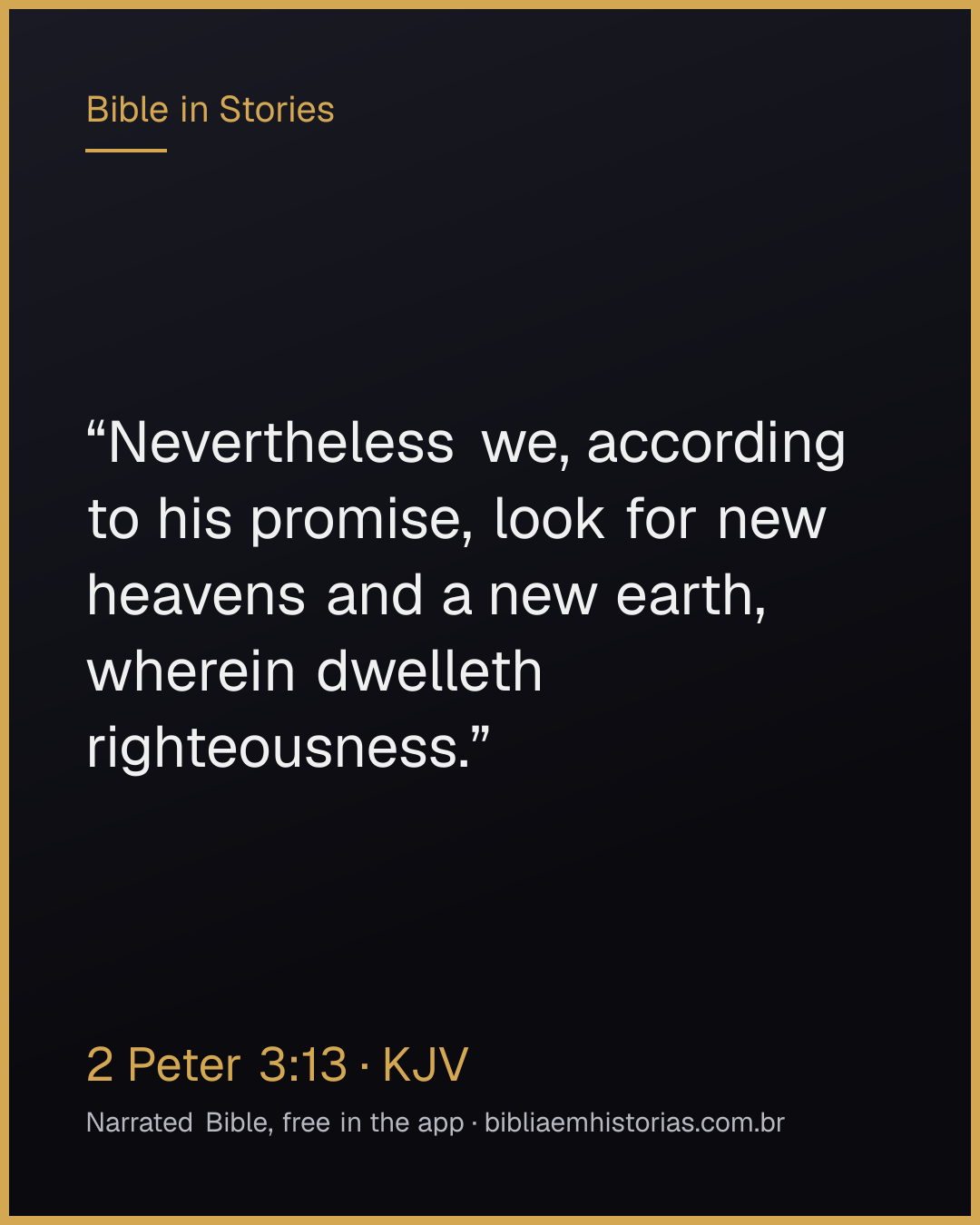 Verse image for 2 Peter 3:13 to share