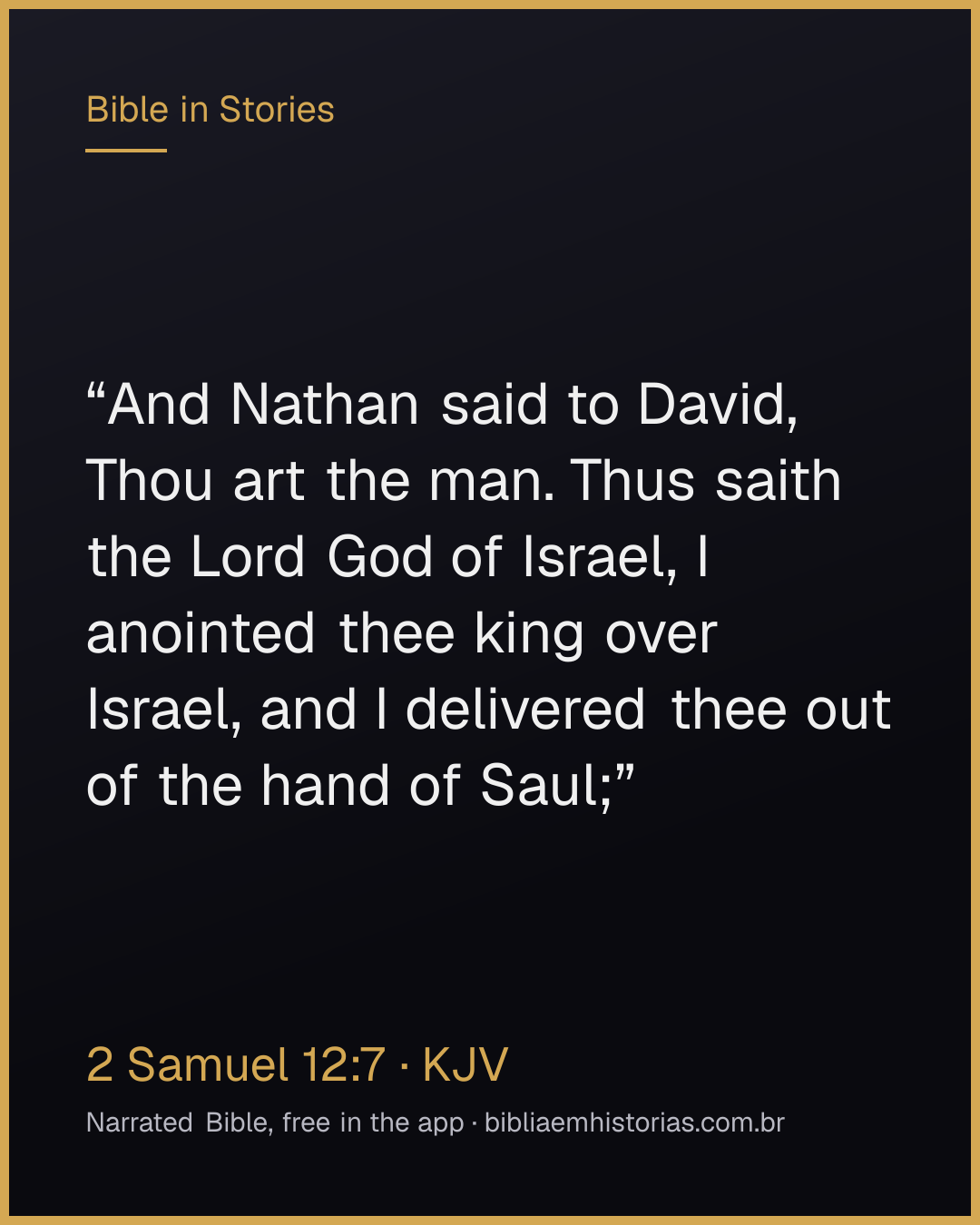 Verse image for 2 Samuel 12:7 to share