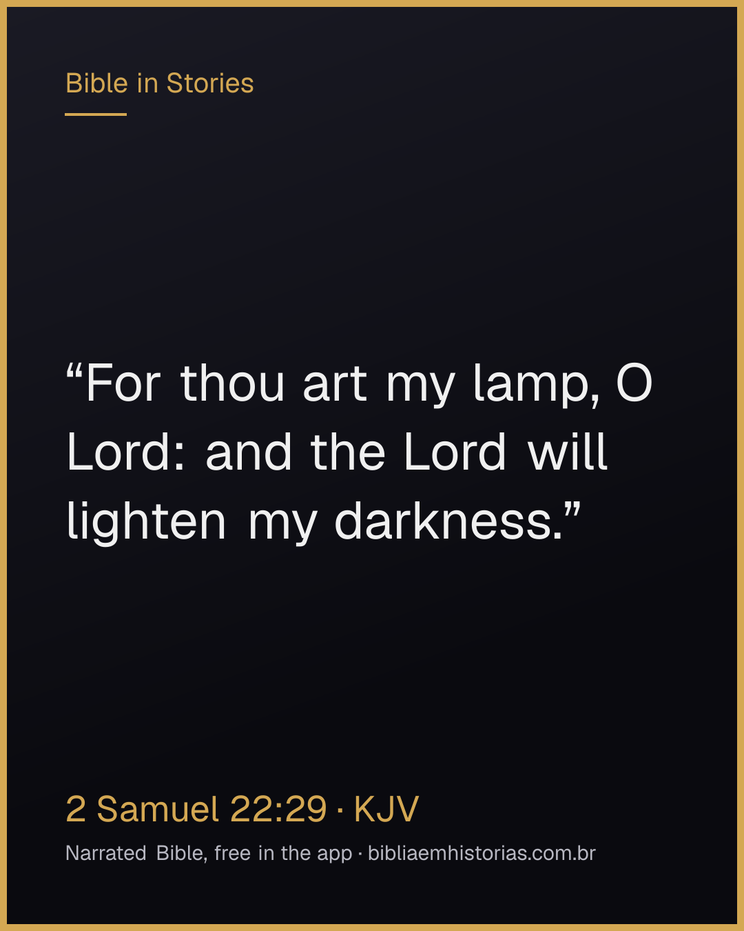 Verse image for 2 Samuel 22:29 to share