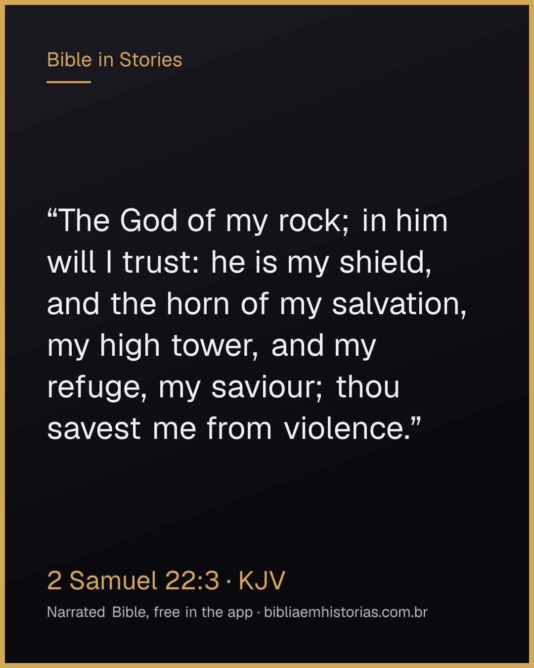 Verse image for 2 Samuel 22:3 to share