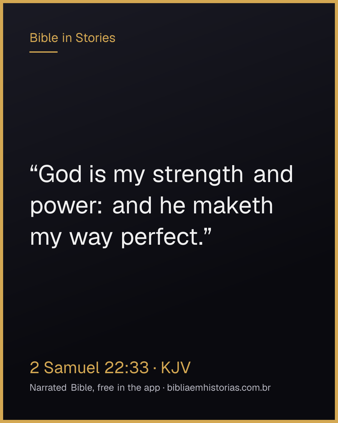 Verse image for 2 Samuel 22:33 to share