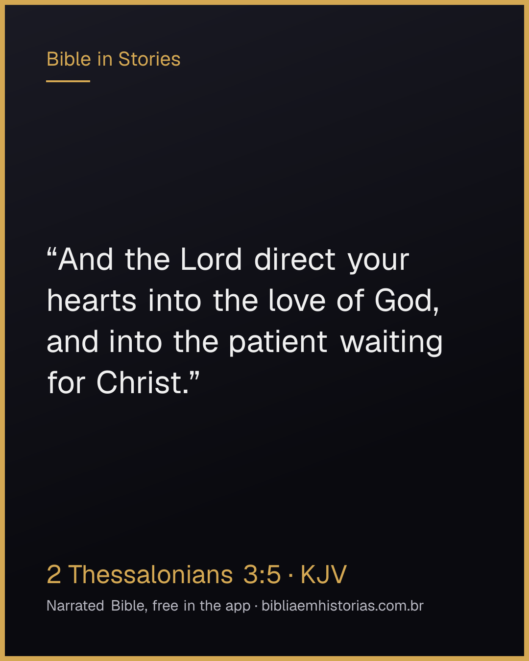 Verse image for 2 Thessalonians 3:5 to share