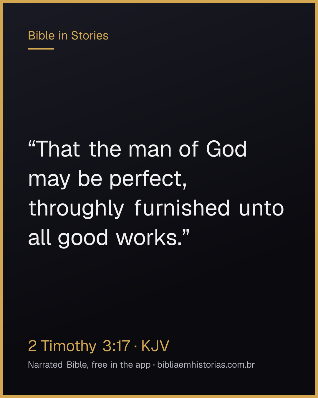 Verse image for 2 Timothy 3:17 to share