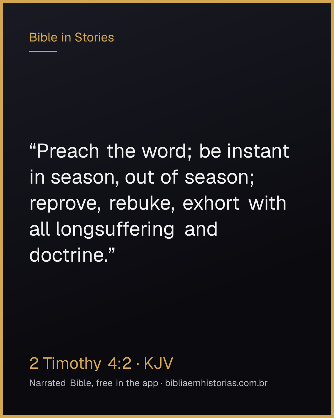 Verse image for 2 Timothy 4:2 to share