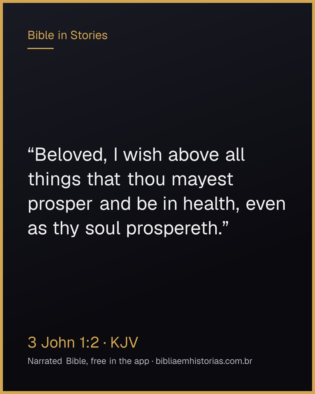 Verse image for 3 John 1:2 to share