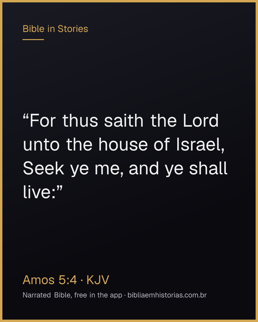 Verse image for Amos 5:4 to share