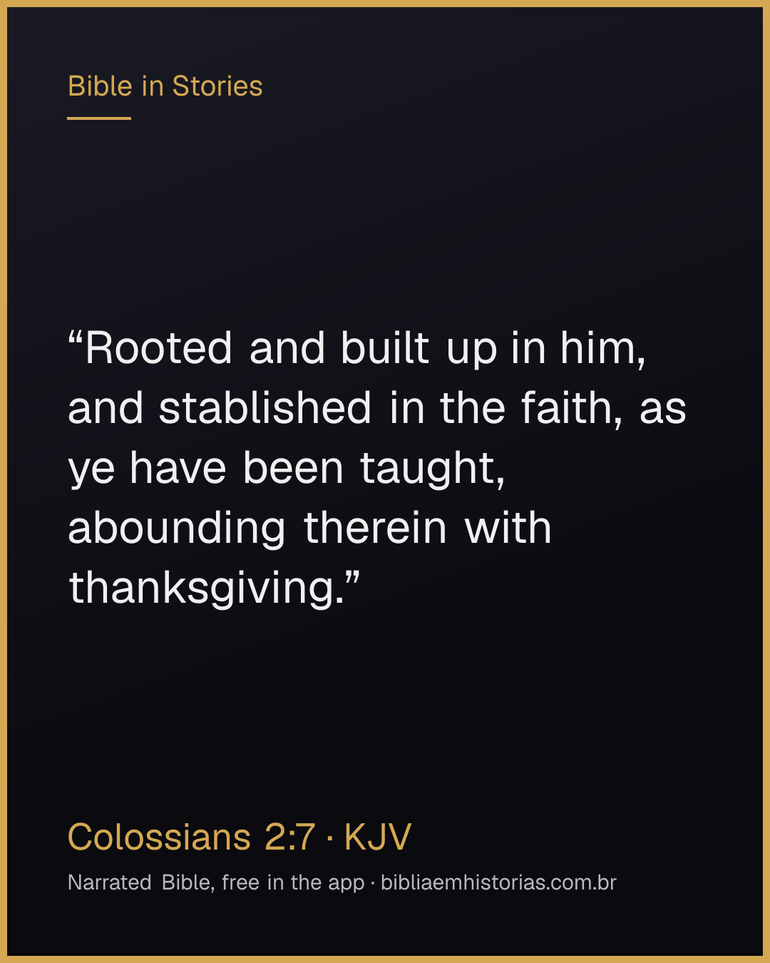 Verse image for Colossians 2:7 to share