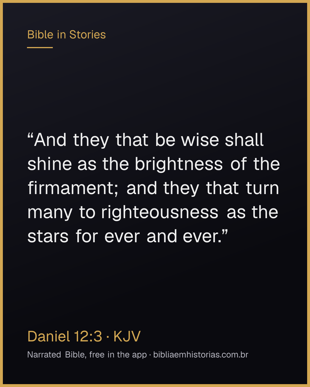 Verse image for Daniel 12:3 to share