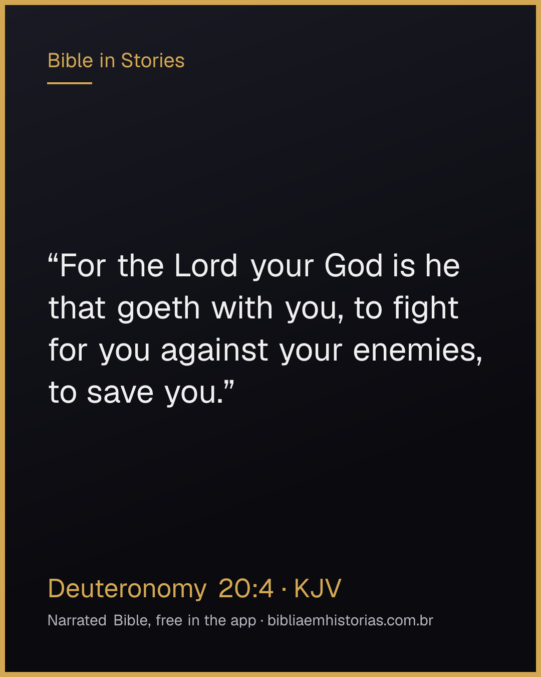 Verse image for Deuteronomy 20:4 to share