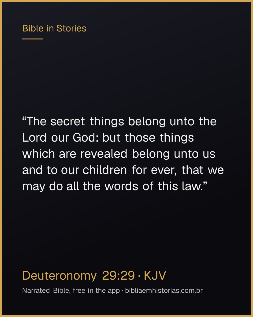Verse image for Deuteronomy 29:29 to share