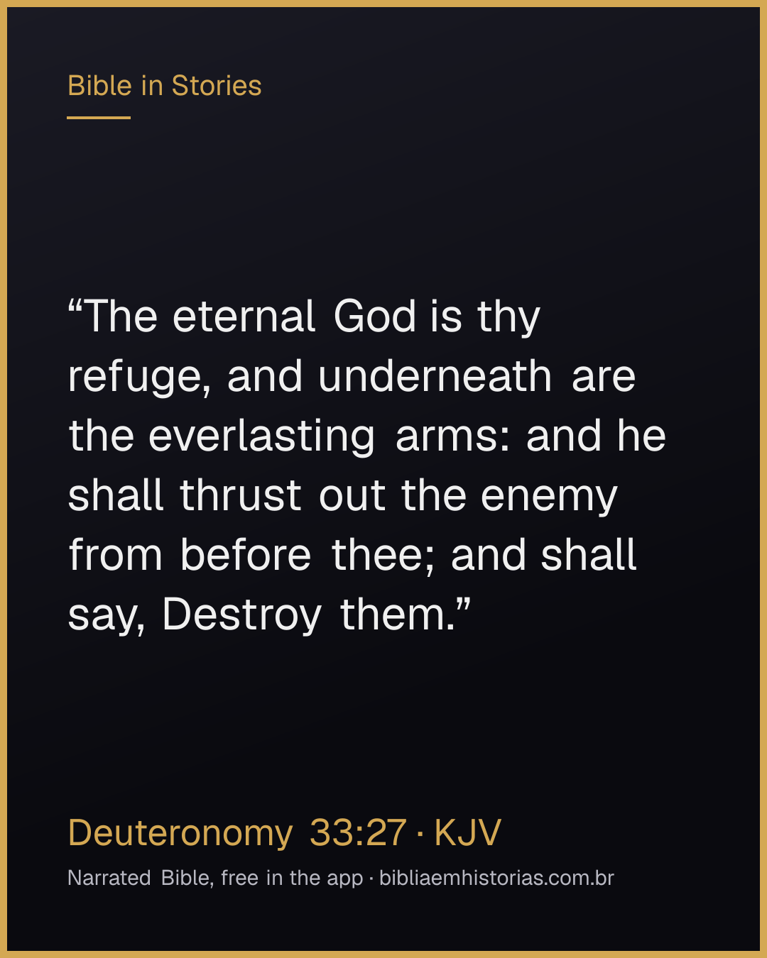 Verse image for Deuteronomy 33:27 to share