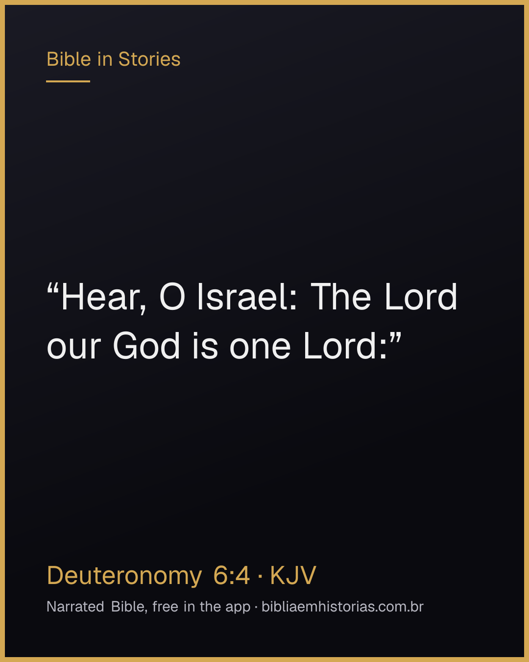 Verse image for Deuteronomy 6:4 to share
