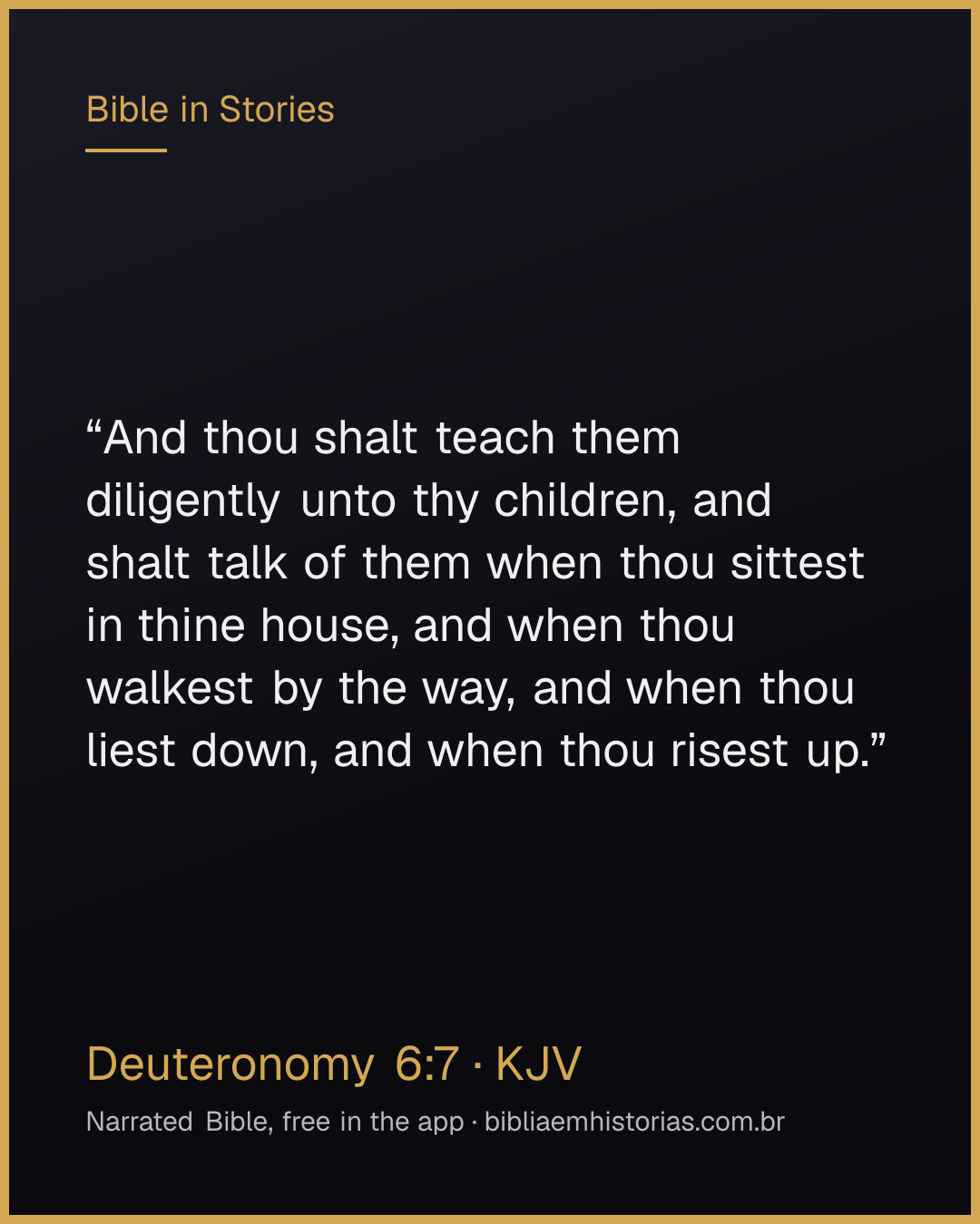 Verse image for Deuteronomy 6:7 to share