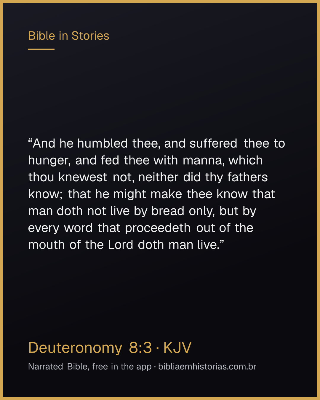 Verse image for Deuteronomy 8:3 to share