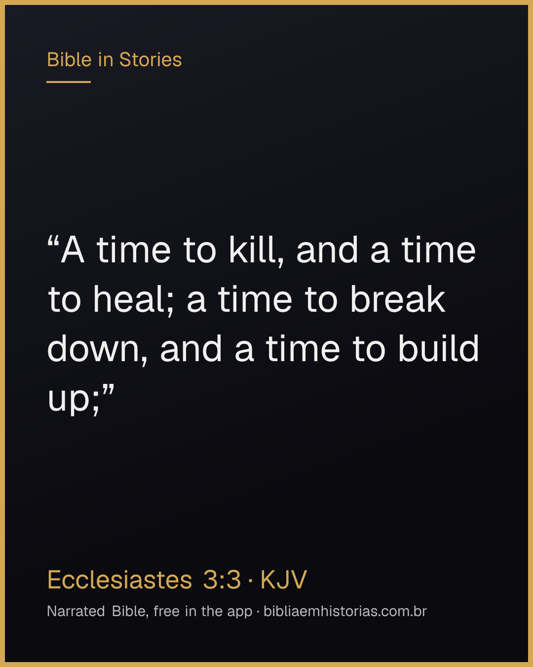 Verse image for Ecclesiastes 3:3 to share