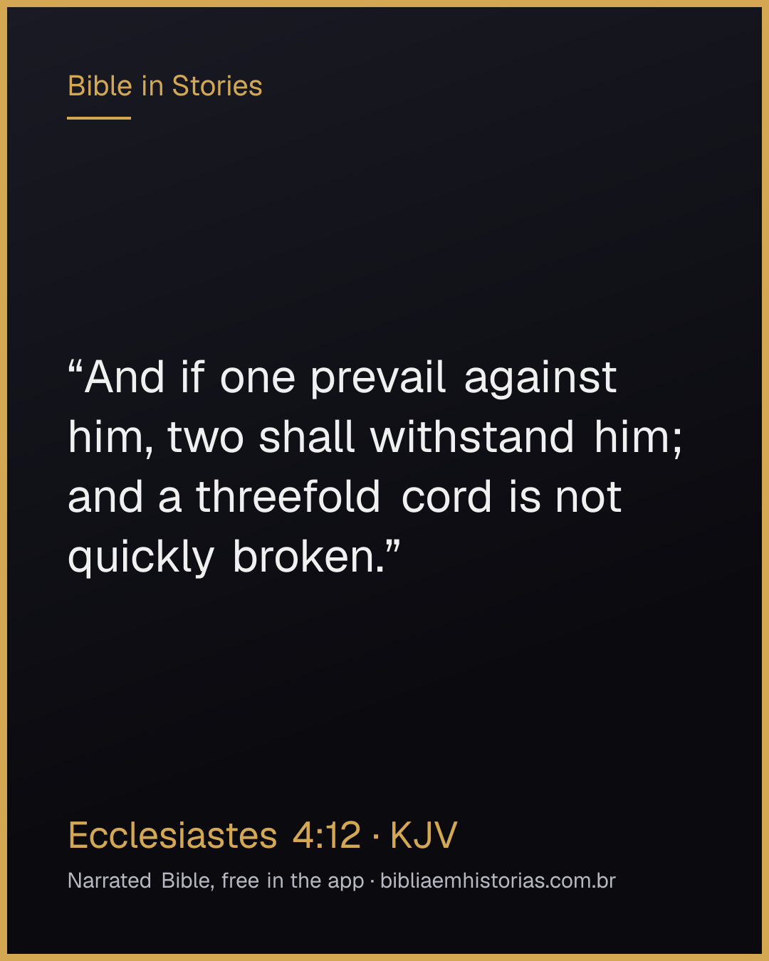 Verse image for Ecclesiastes 4:12 to share