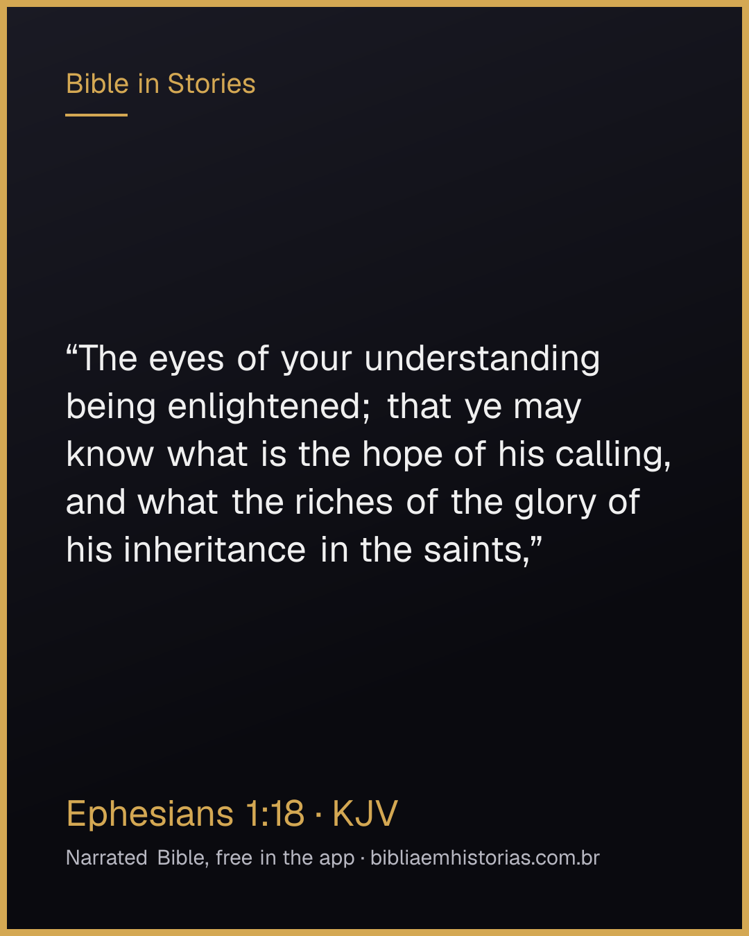 Verse image for Ephesians 1:18 to share