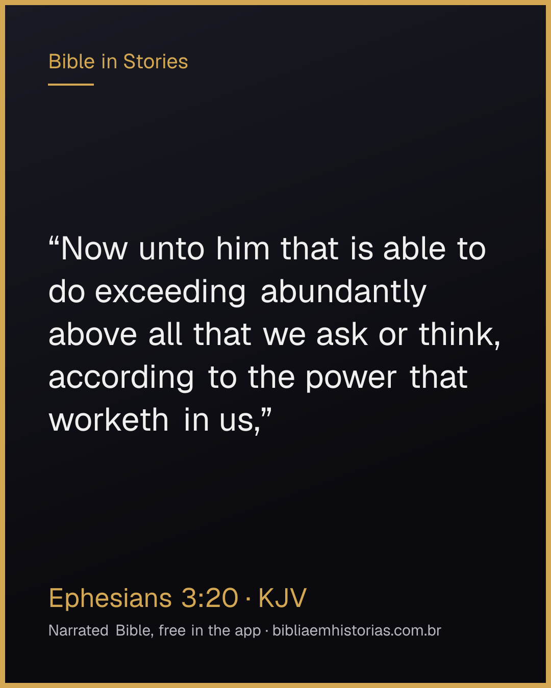 Verse image for Ephesians 3:20 to share