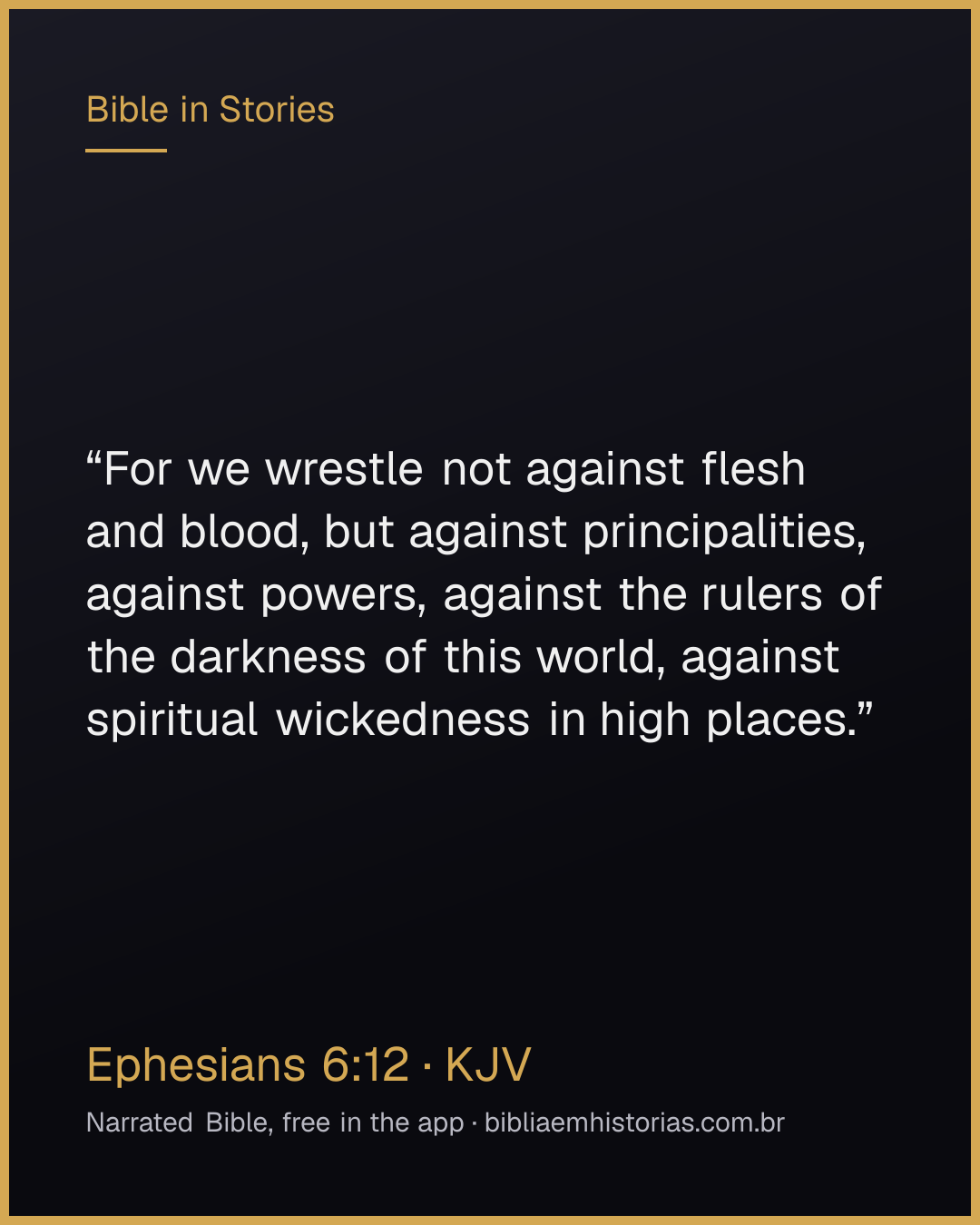Verse image for Ephesians 6:12 to share