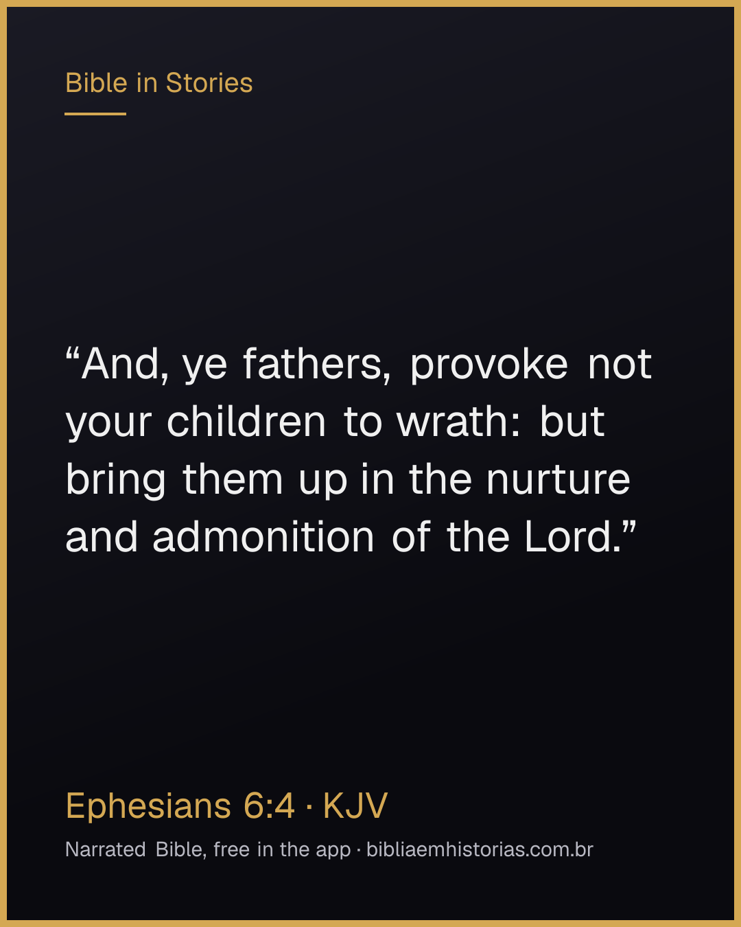 Verse image for Ephesians 6:4 to share